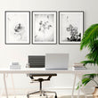 Home office wall decor ideas | set of 3 wall art prints - About Wall Art