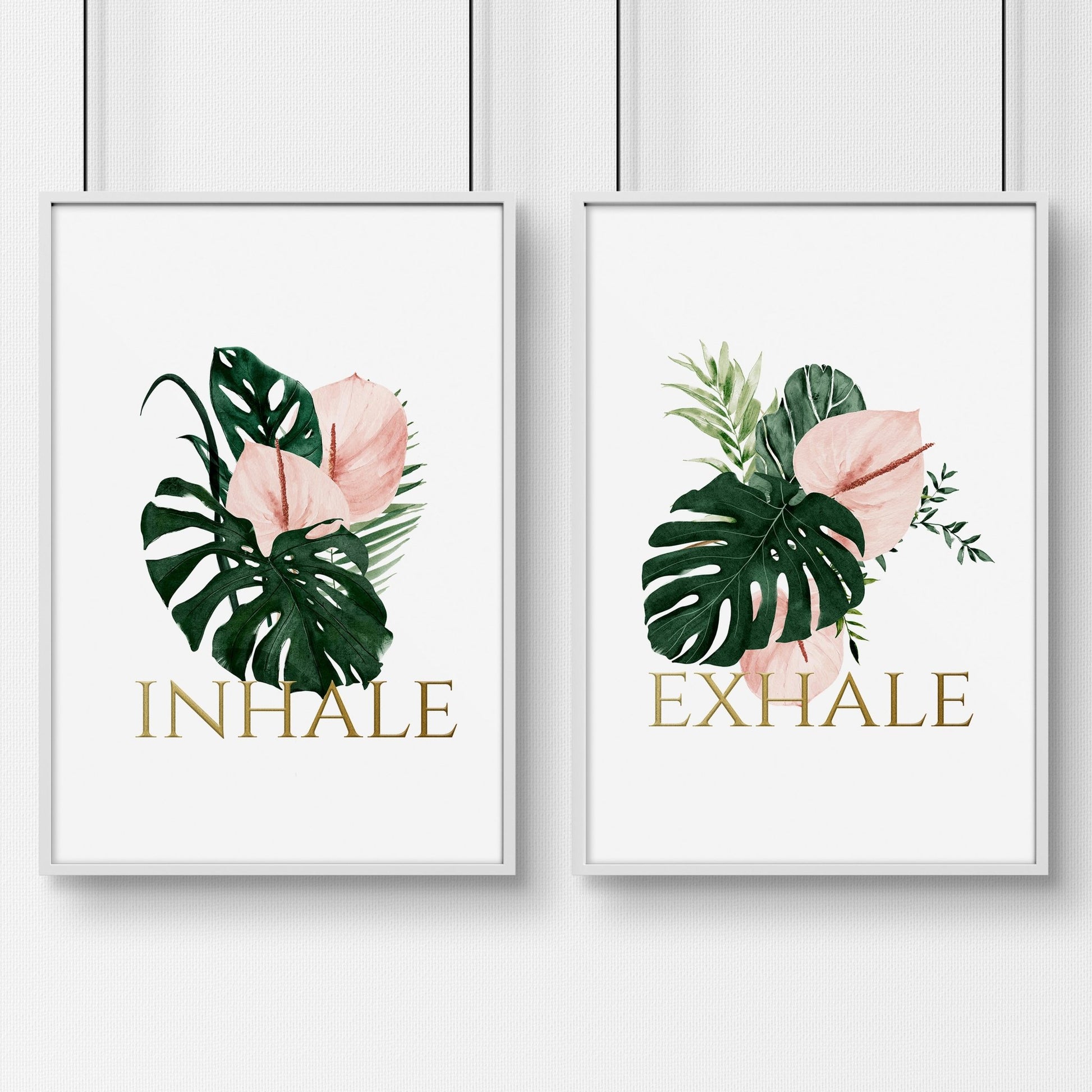 Relaxation wall art | set of 2 wall art for bathroom