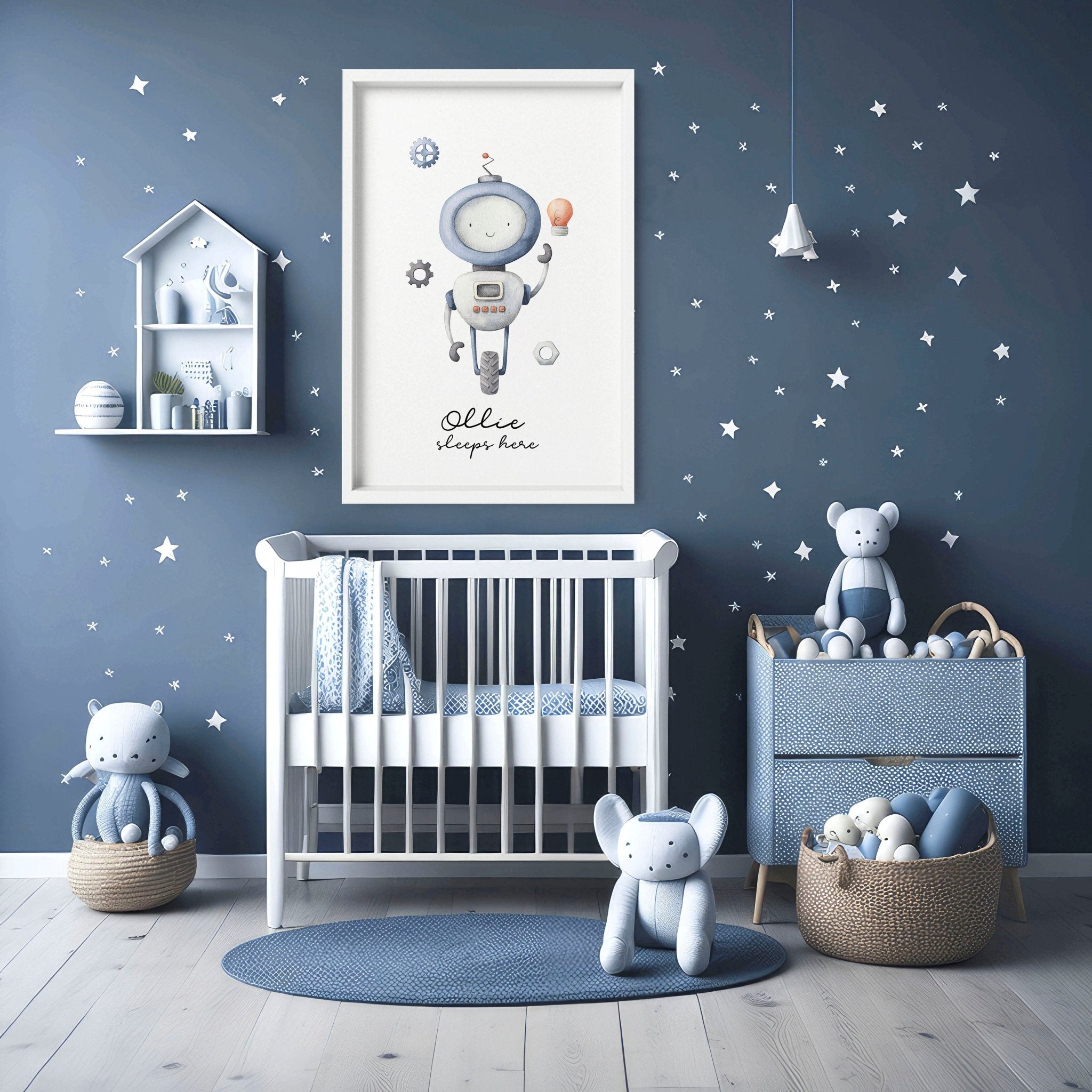 Robot nursery fashion decor