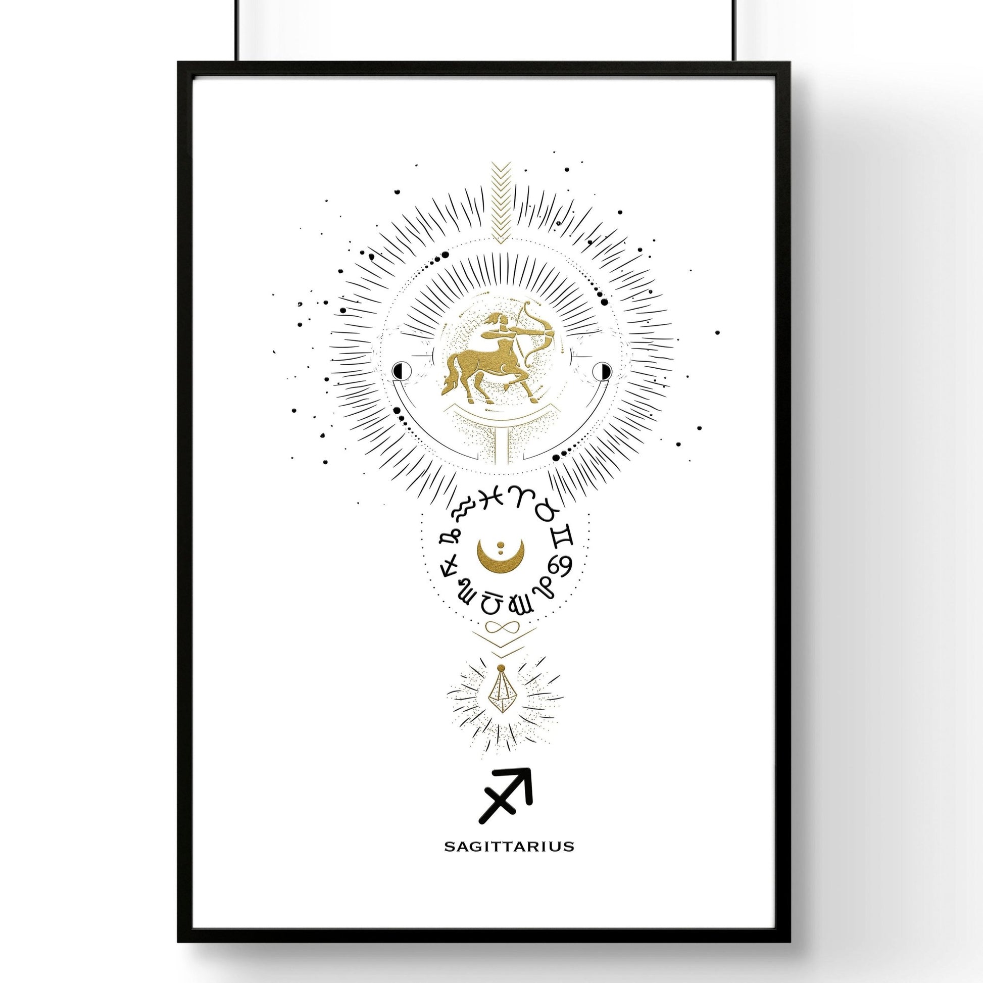 Sagittarius wall art print | Zodiac horoscope signs - About Wall Art