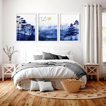 scandi art prints | set of 3 Bedroom wall art