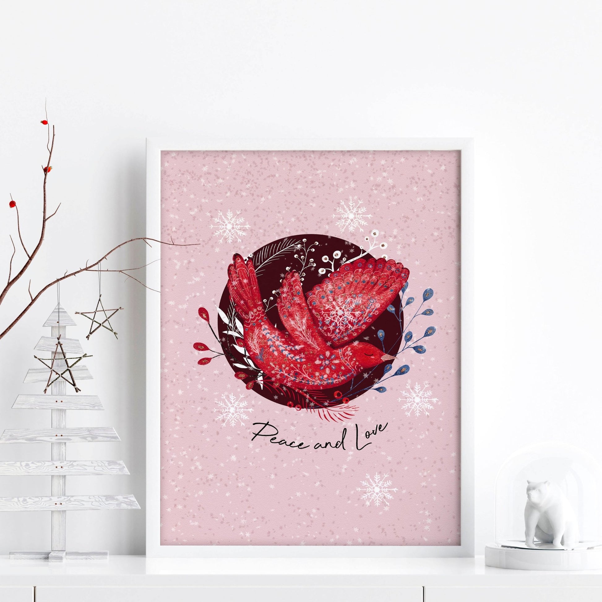 Scandi Christmas decor | wall art print - About Wall Art
