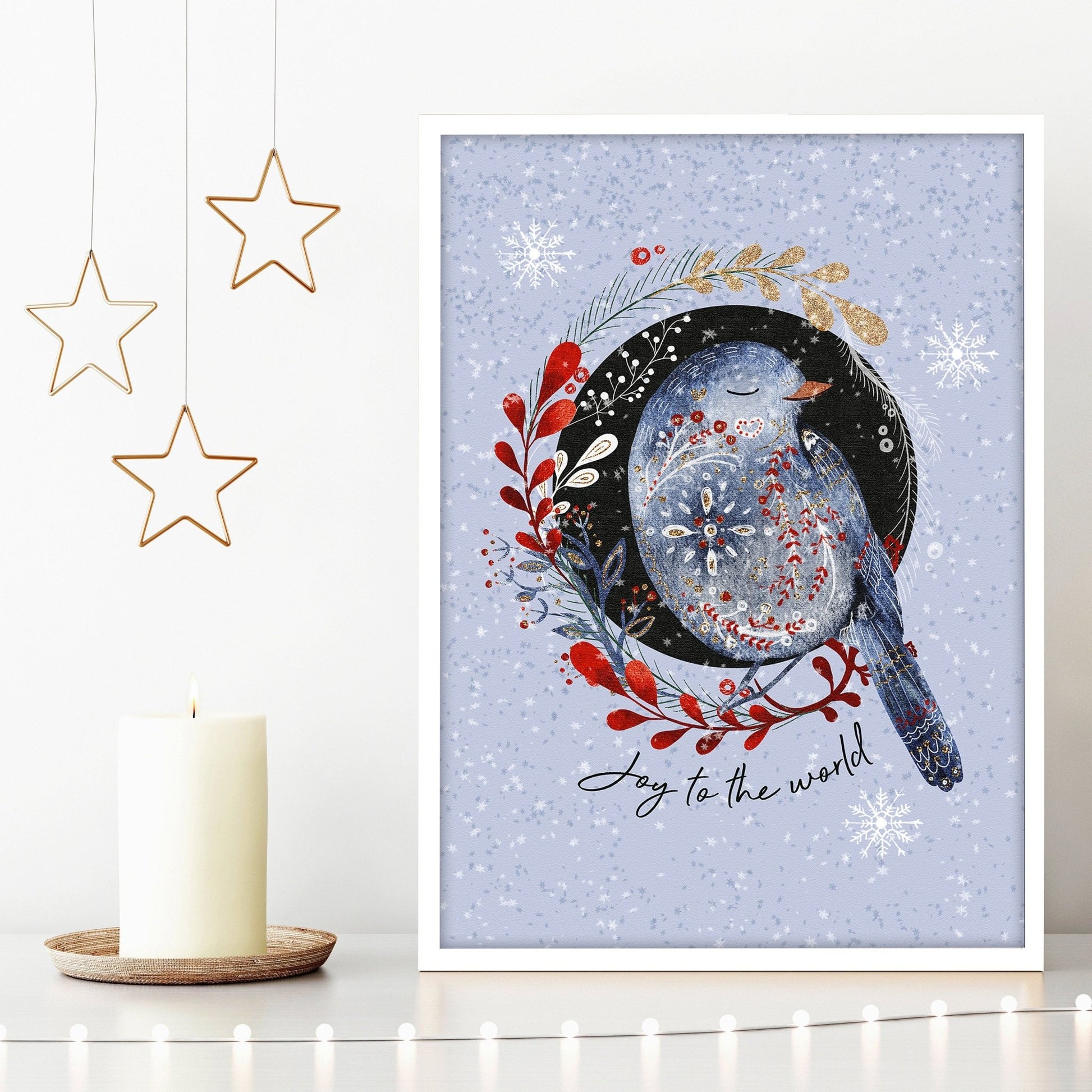 Scandi Christmas decorations | wall art print