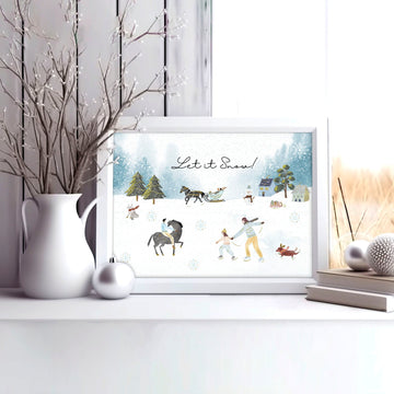 Scandinavian Christmas decor | wall art print - About Wall Art
