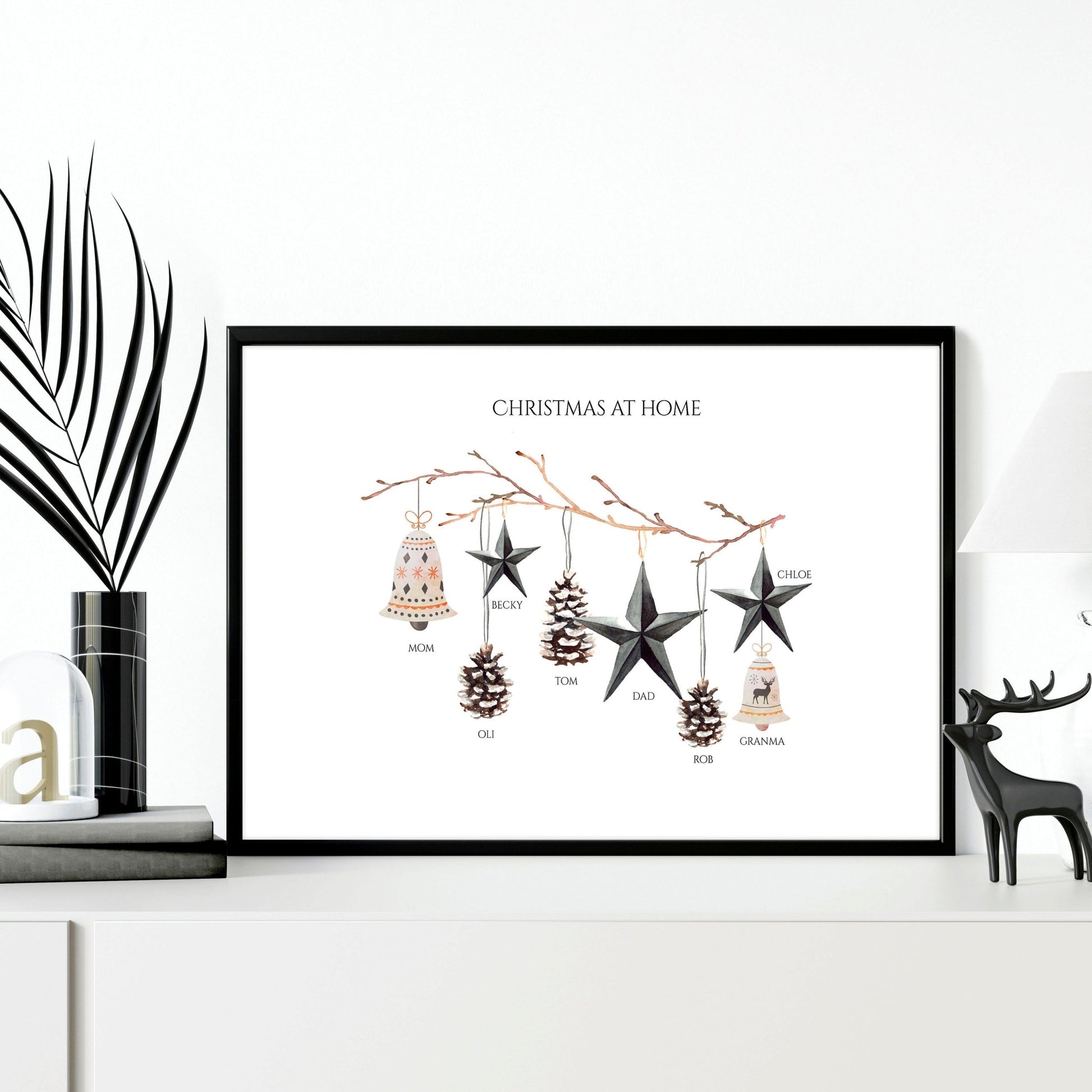 Sentimental Christmas gift wall art print