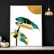 Set of 3 wall prints | Modern Botanical Home office decor