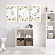 Wall art bathroom | set of 3 framed bathroom prints