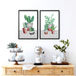 Succulent plants kitchen prints | set of 2 wall art prints - About Wall Art