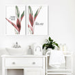 Tropical Art for the bathroom wall | Set of 2 art prints - About Wall Art