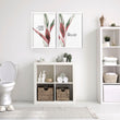 Bathroom decor accessories | Set of 2 Tropical art prints