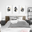 Tropical bedroom decor | set of 3 wall art prints - About Wall Art