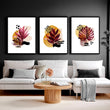 Tropical living room decor | set of 3 wall art prints - About Wall Art