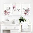 Wall pictures for bathroom | set of 3 framed wall art prints