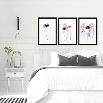 Wall art bedroom | set of 3 prints