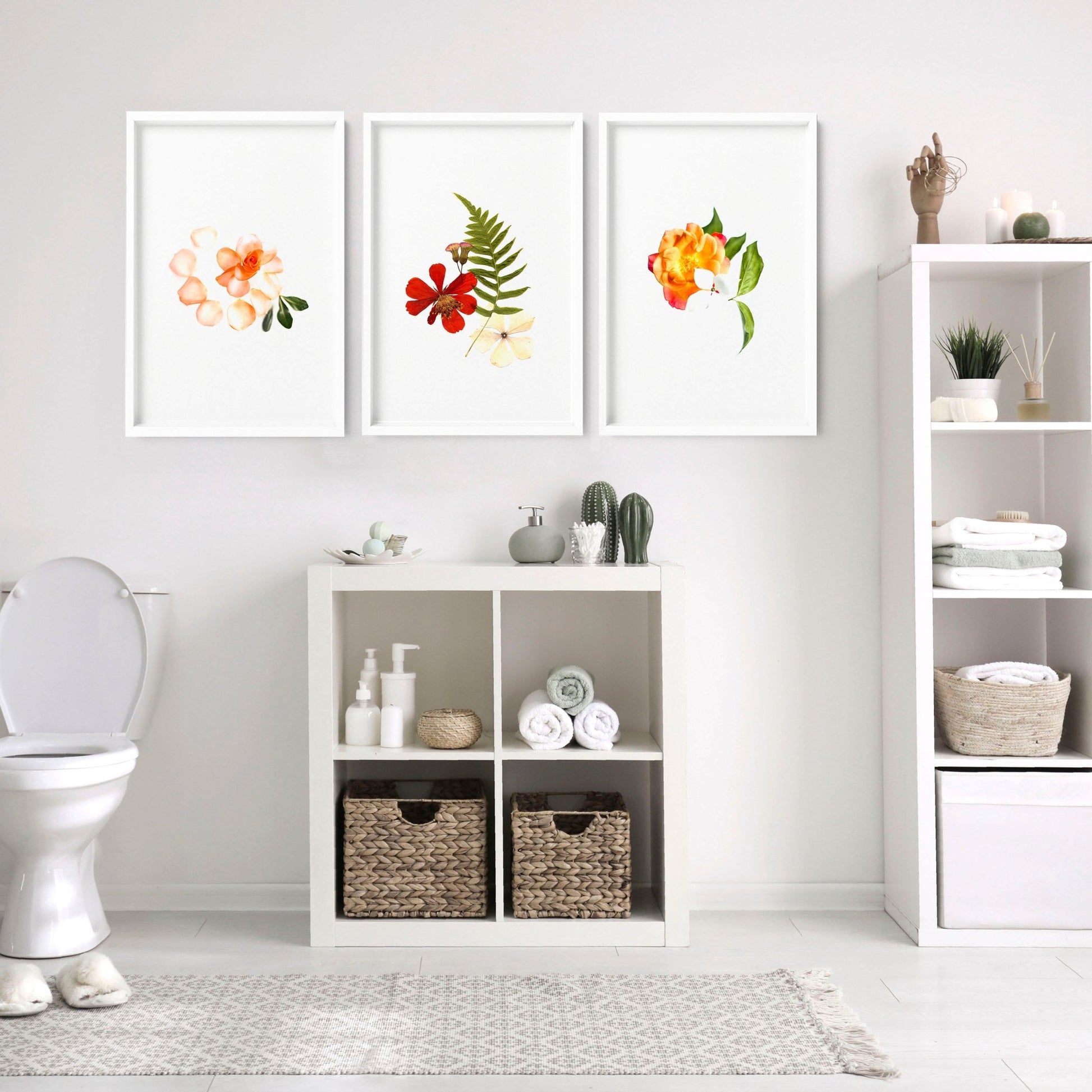 Wall art for a bathroom | set of 3 wall art prints - About Wall Art