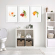 Framed wall art for Bathrooms | set of 3 wall art prints