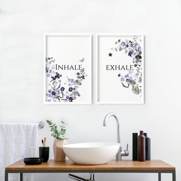 Wall art for bathroom | set of 2 prints
