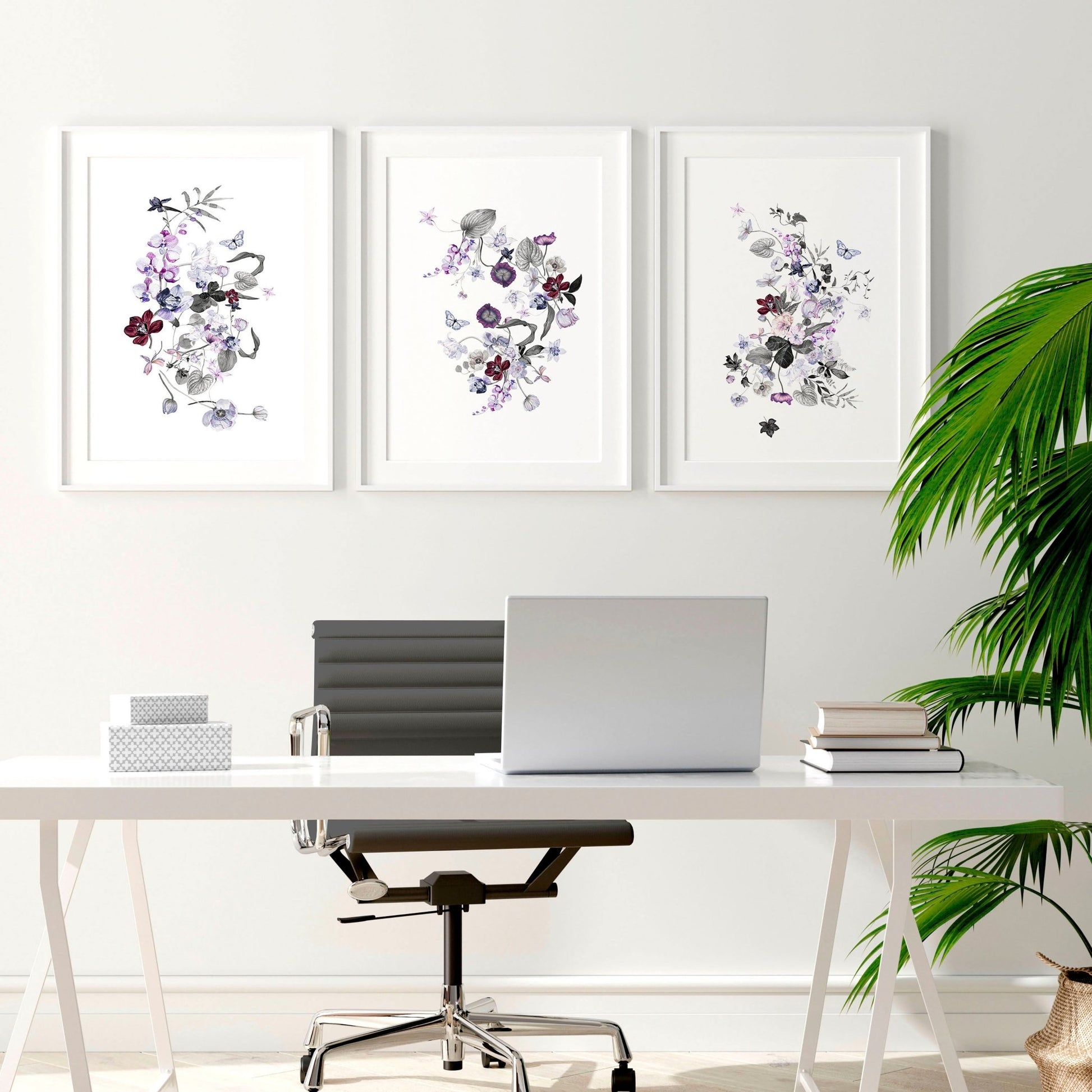 Wall art for home office | set of 3 wall art prints - About Wall Art