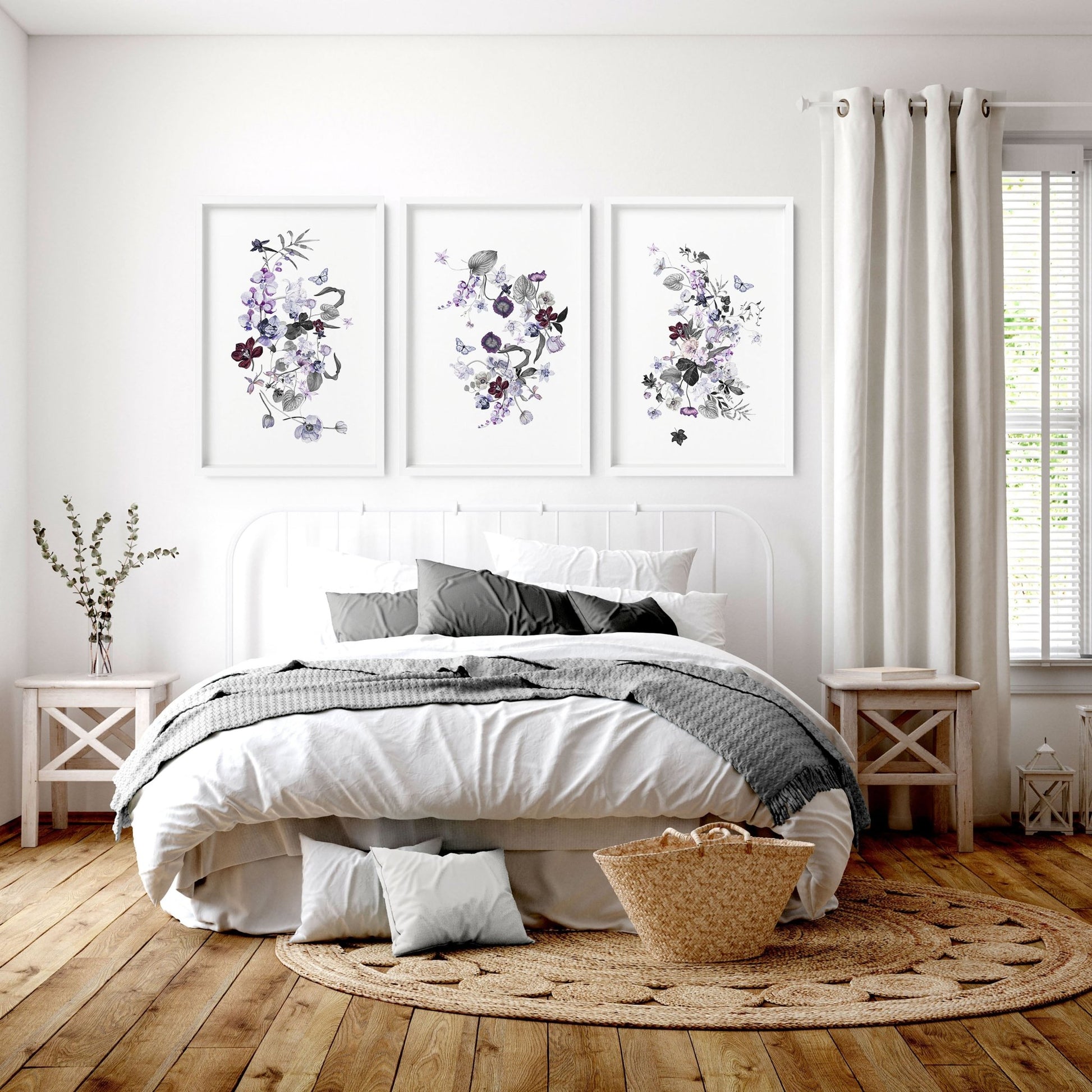 Wall art for the bedroom | set of 3 prints - About Wall Art