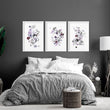 Bedroom wall picture | set of 3 prints for bedroom walls