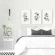 Wall art in bedroom | set of 3 prints - About Wall Art