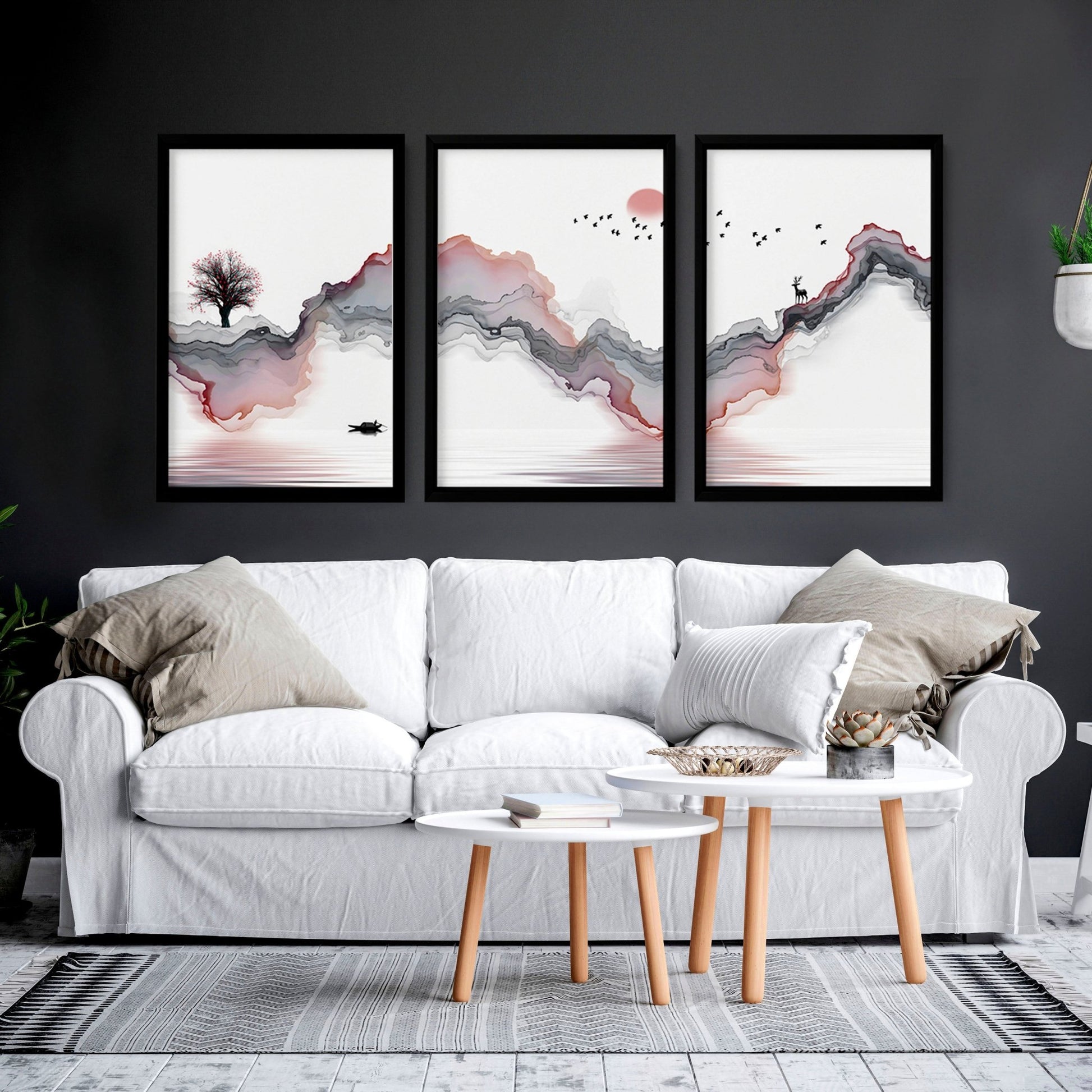 Wall Art Zen inspired | set of 3 wall art prints - About Wall Art