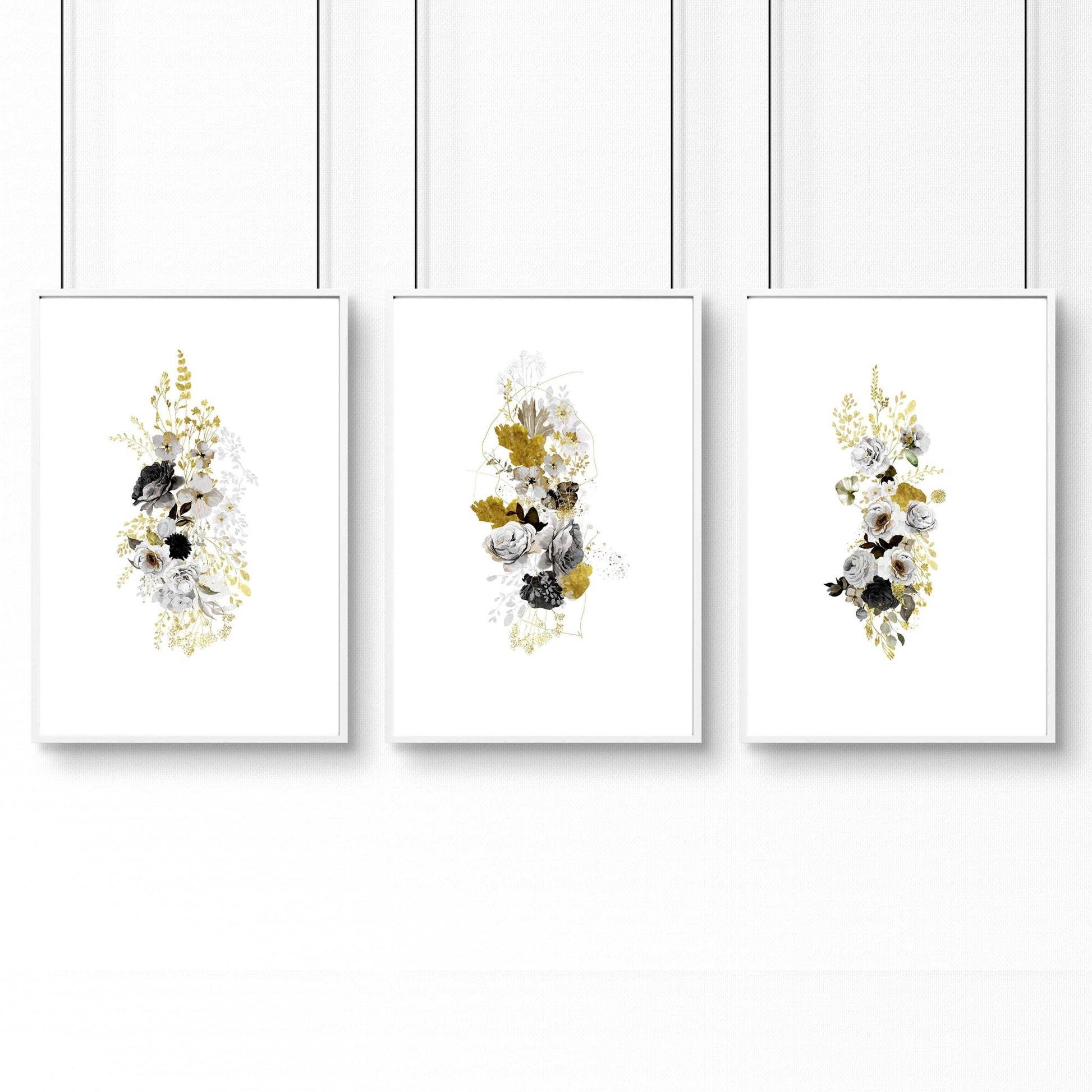 Wall decor for the bathroom | set of 3 Shabby Chic wall prints