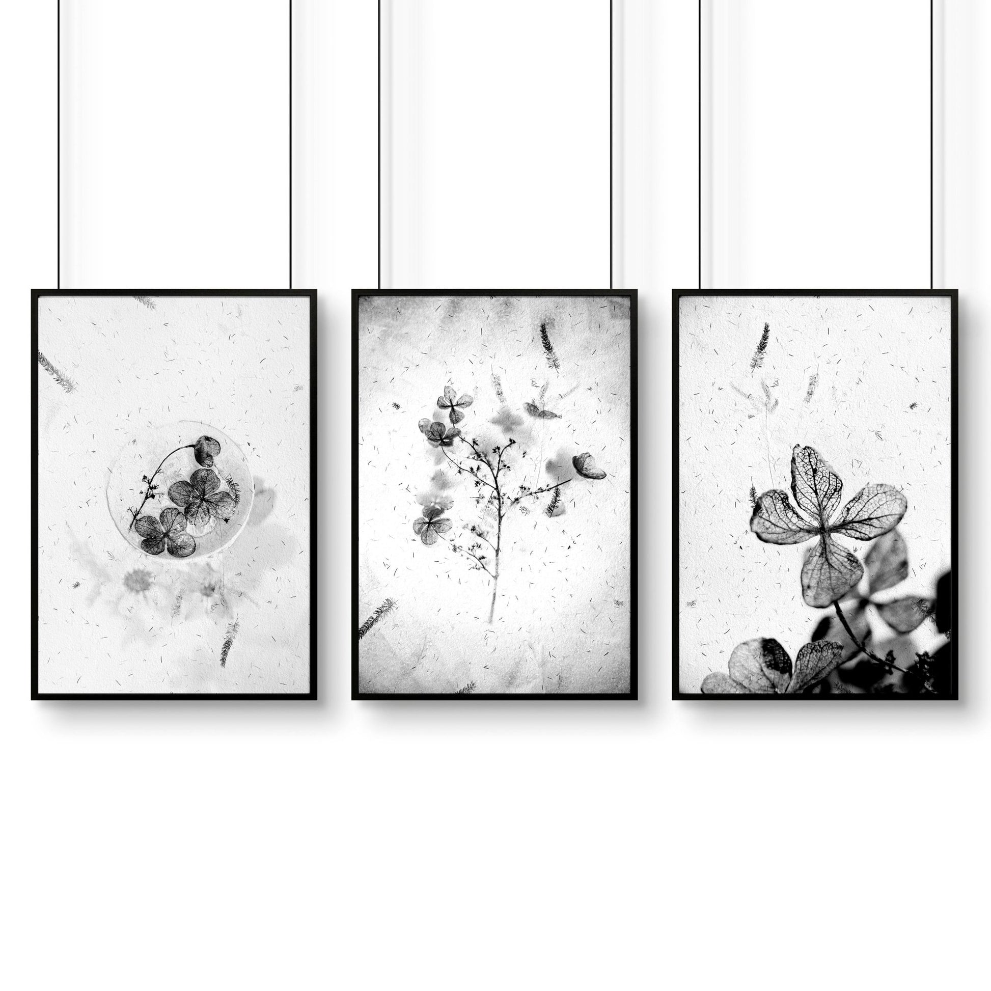 White and black wall art | set of 3 prints - About Wall Art