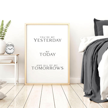 You will forever be my always | wall art print - About Wall Art