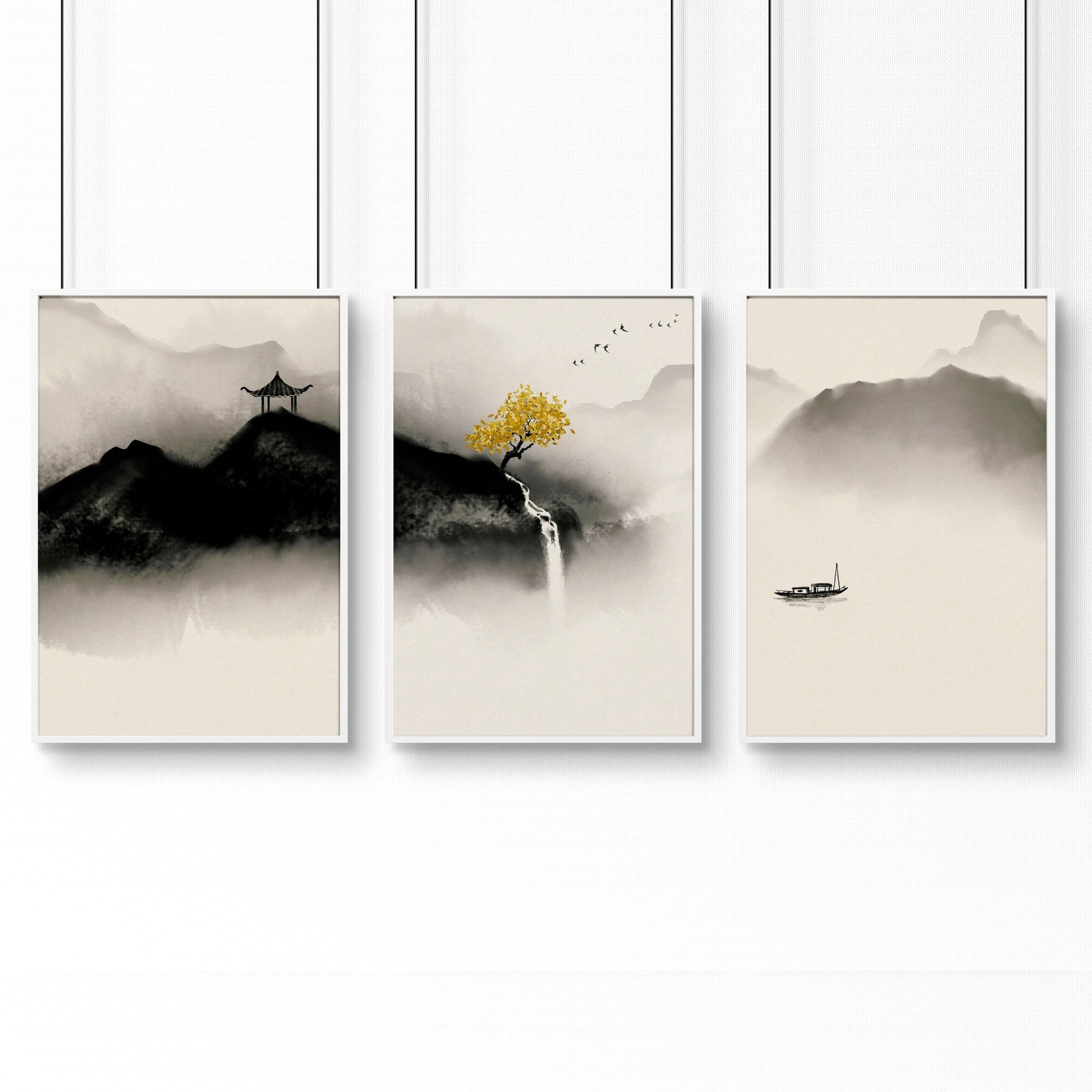 Zen decor office | set of 3 wall art prints - About Wall Art