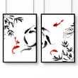 Workplace gallery wall | set of 2 Japanese wall art